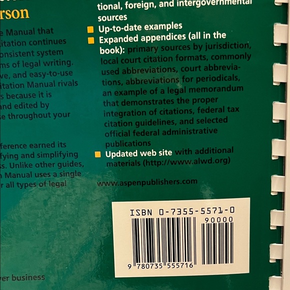 ALWD Citation Manual Third Edition - Picture 12 of 14